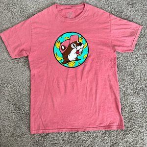 Buc-ee's Shirt Pink Medium Bananas for Buc-ee's Used